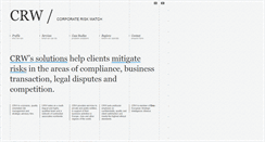 Desktop Screenshot of corporateriskwatch.com